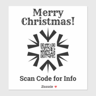 Christmas QR Code Sticker