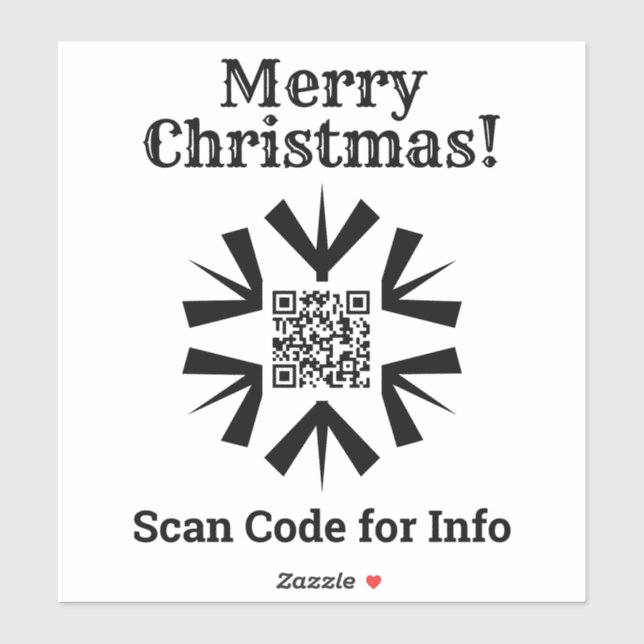 Christmas QR Code Sticker (Sheet)