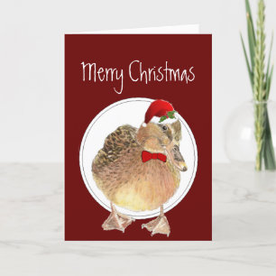 Christmas Quacker, Funny Duck Humor Holiday Card