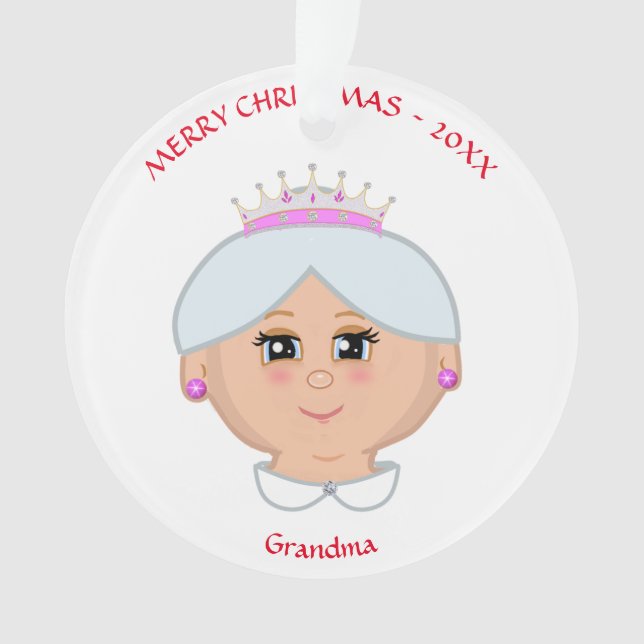 Christmas queen for mom, aunty, grandma, teacher ornament (Front)