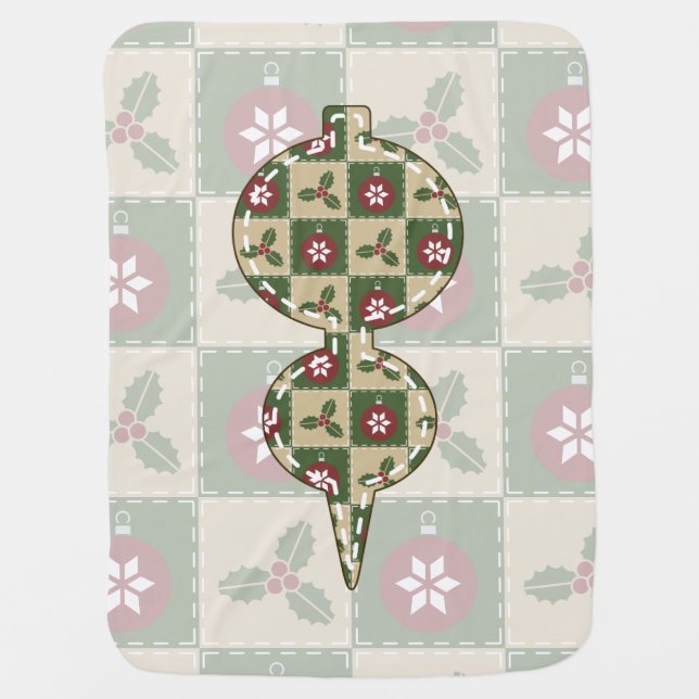 Christmas Quilt Baby Blanket (Front)