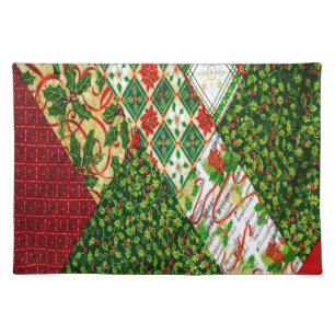 Christmas Quilt Background Placemat