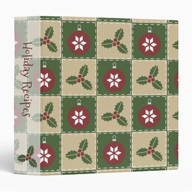 Christmas Quilt Binder (Front/Spine)