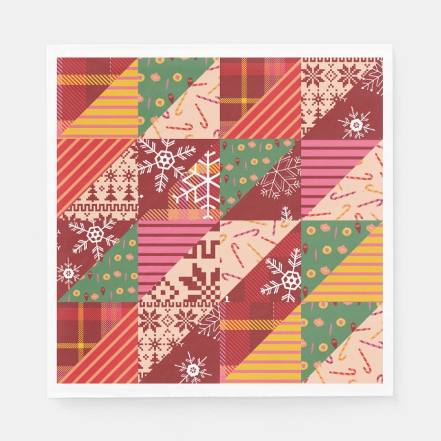 Christmas Quilt Napkins (Front)