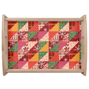 Christmas Quilt Serving Tray