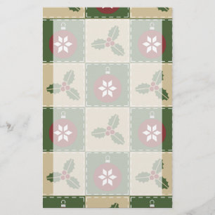 Christmas Quilt Stationery