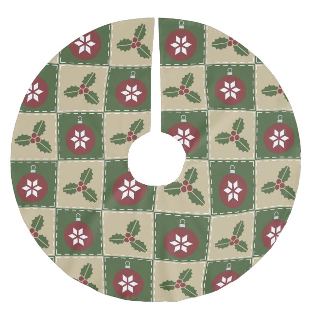 Christmas Quilt Tree Skirt (Front)
