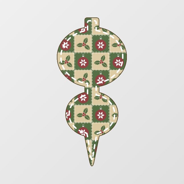 Christmas Quilt Wall Decal (Front)