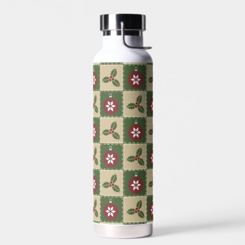 Christmas Quilt Water Bottle