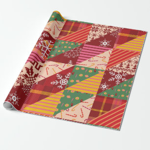 Christmas Quilt Wrapping Paper