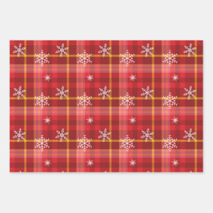Christmas Quilt Wrapping Paper Sheets