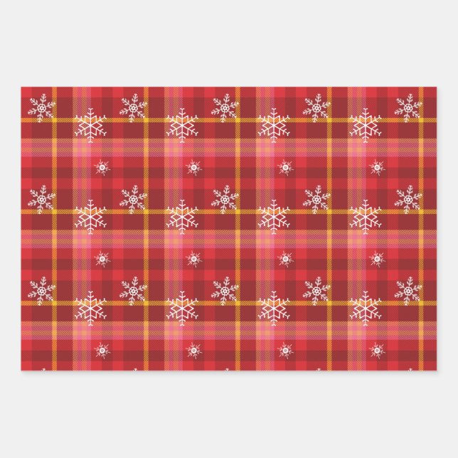 Christmas Quilt Wrapping Paper Sheets (Front)