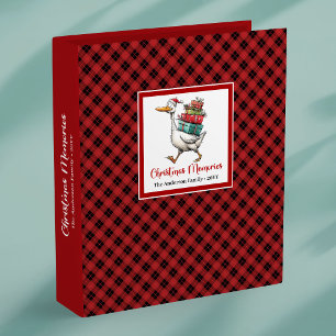 Christmas Quirky Goose Humor Memory Album Book 3 Ring Binder
