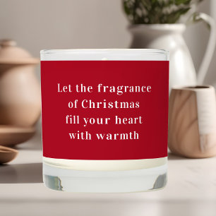 Christmas Quote Fragance of Christmas Scented Candle