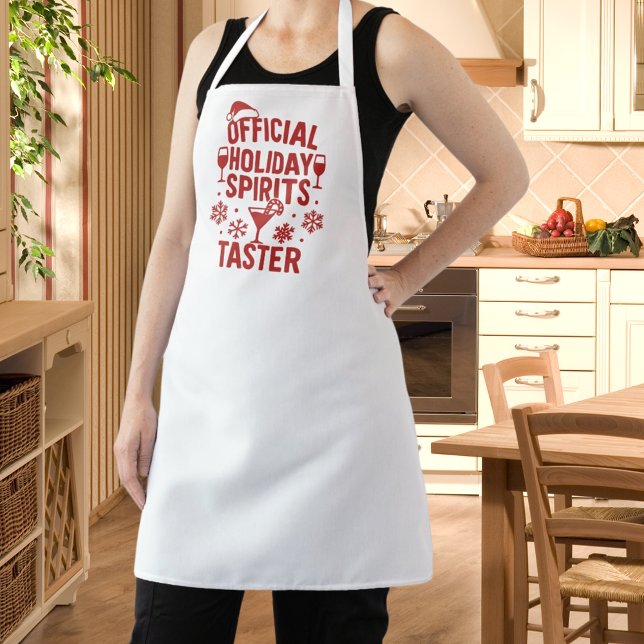 Christmas quote funny party spirits taster apron (Creator Uploaded)