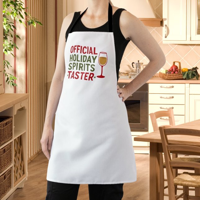 Christmas quote funny party spirits taster apron (Creator Uploaded)