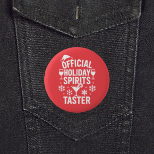 Christmas quote funny party spirits taster red button