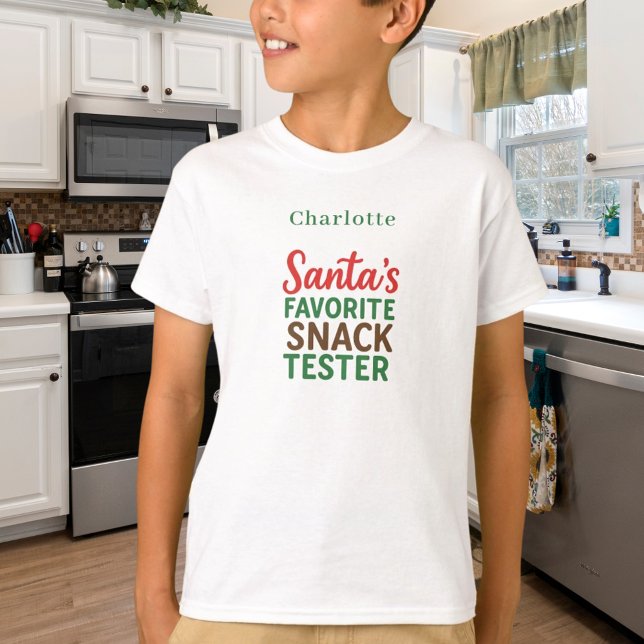Christmas quote funny snack tester name T-Shirt (Creator Uploaded)