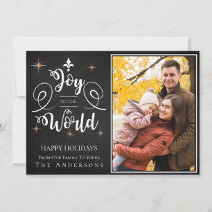 Christmas Quote Joy To The World Holiday Card