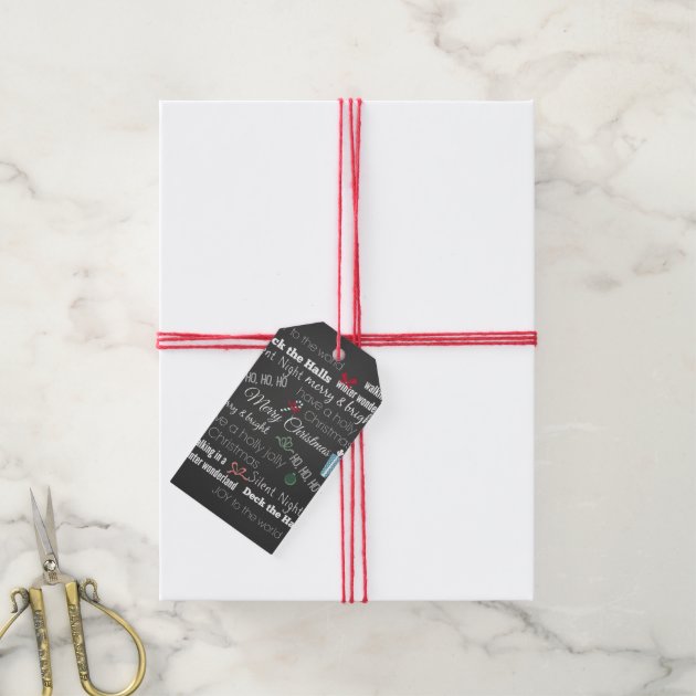 Christmas Quote Typography Gift Tags