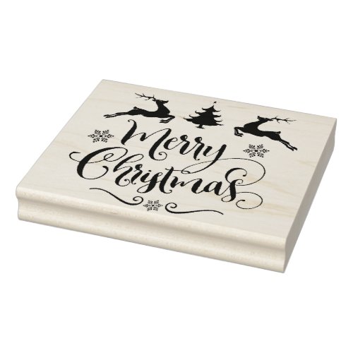 Christmas QuoteTypographyMerry Christmas Rubber Stamp