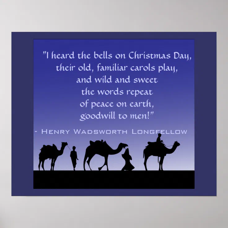Christmas Quote with 3 Wise Men Poster | Zazzle