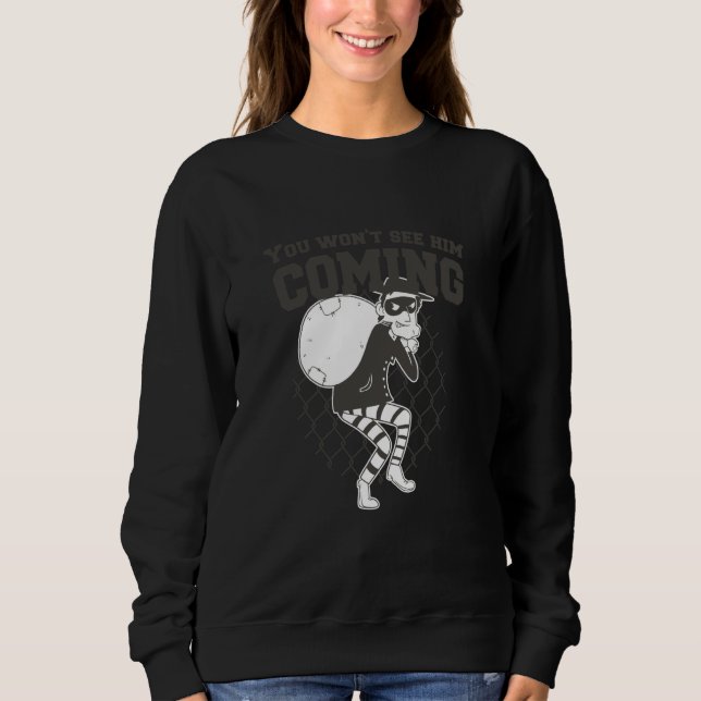 Christmas Quotes Presents Santa Jail Sweatshirt (Front)