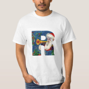 CHRISTMAS R LETTER / SANTA CLAUS BUGLER T-Shirt