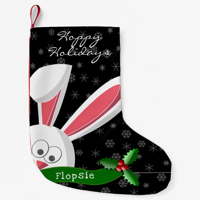 Christmas Rabbit Christmas Stocking (Front)