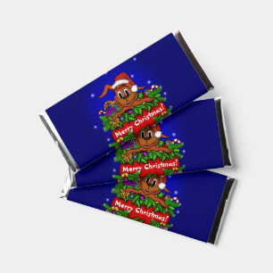 Christmas Rabbit Hershey Bar Favors