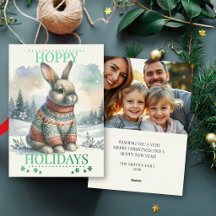 Christmas Rabbit Hoppy Holidays Photo