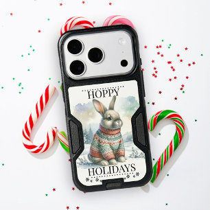 Christmas Rabbit Hoppy Holidays Photo iPhone 17 Pro Case