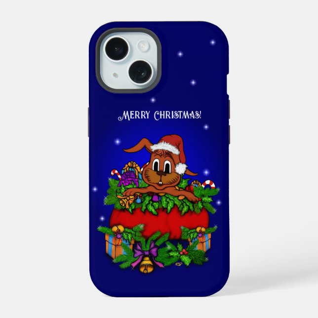 Christmas Rabbit Iphone Case (Back)