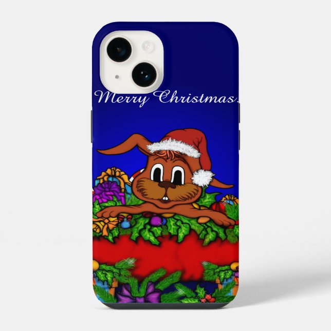 Christmas Rabbit Iphone Case (Back)