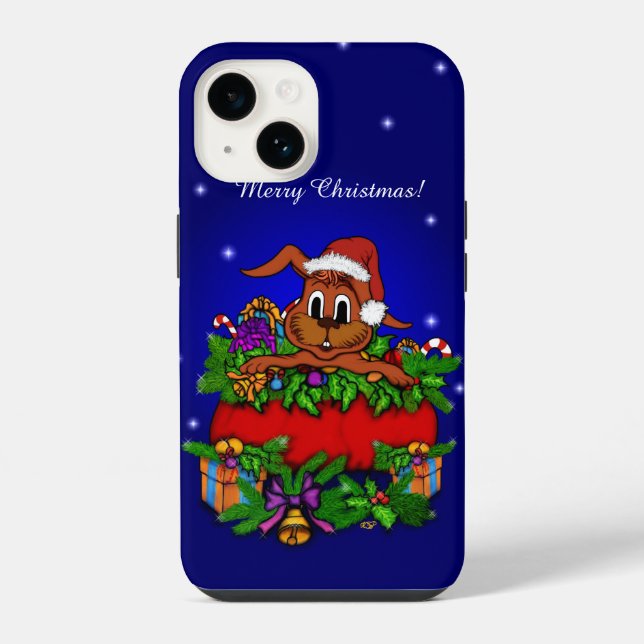Christmas Rabbit Iphone Case (Back)