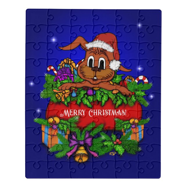 Christmas Rabbit Jigsaw Puzzle (Puzzle Vertical)