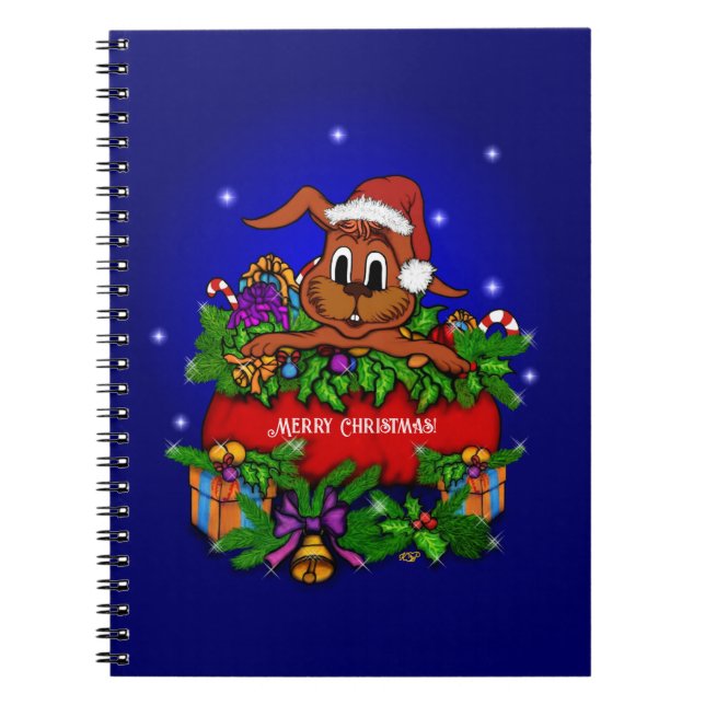 Christmas Rabbit Notebook (Front)