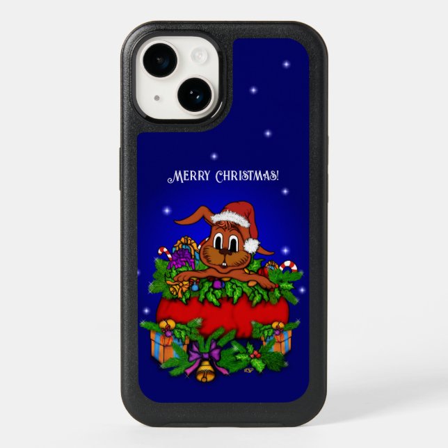 Christmas Rabbit Otterbox iPhone Case (Back)