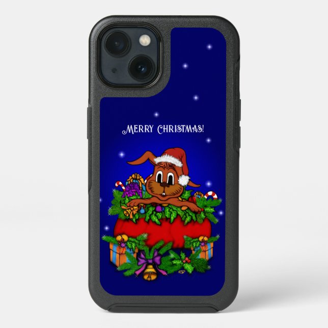 Christmas Rabbit Otterbox iPhone Case (Back)