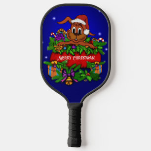 Christmas Rabbit Pickleball Paddle