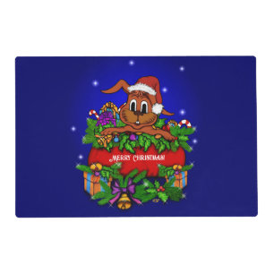 Christmas Rabbit Placemat