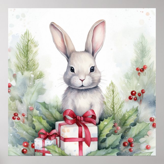 Christmas Rabbit Poster (Front)