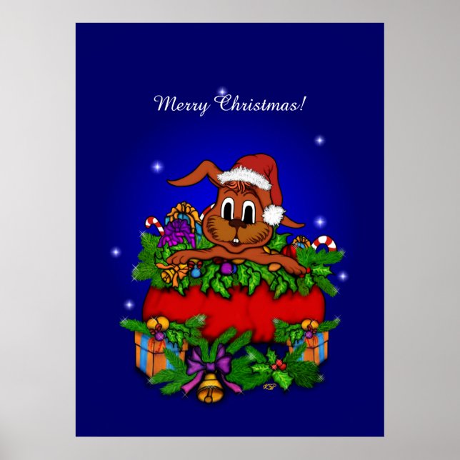 Christmas Rabbit Poster (Front)