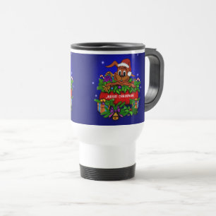 Christmas Rabbit Travel Mug