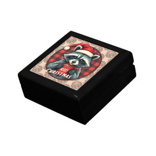 Christmas Raccoon Cocoa Cheer Gift Box
