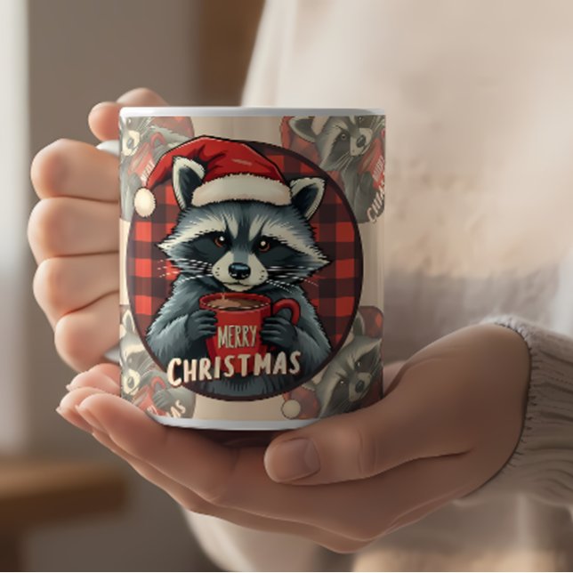 Christmas Raccoon Cocoa Cheer Mug (Christmas Raccoon Cocoa Cheer Mug)