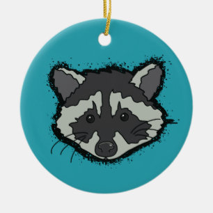 Christmas Raccoon Ornament