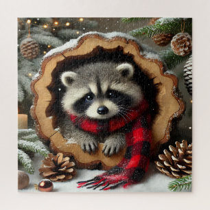 Christmas Raccoon Puzzle