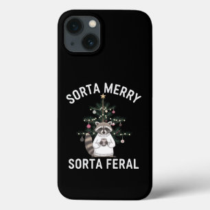 Christmas Raccoon Sorta Merry Sorta Feral Xmas iPhone 13 Case