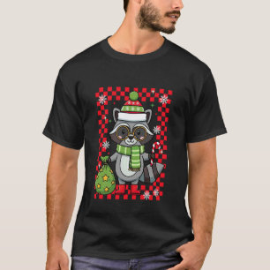Christmas Raccoon Xmas Holiday Trash Panda Boys Gi T-Shirt